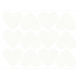 sourcing map Glow in The Dark Heart Decals Decor Blue Wall Stickers for Ceiling Bedroom Bedding Room 1 Set