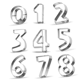 8.5 cm Number Three Cookie Cutter - Stainless Steel