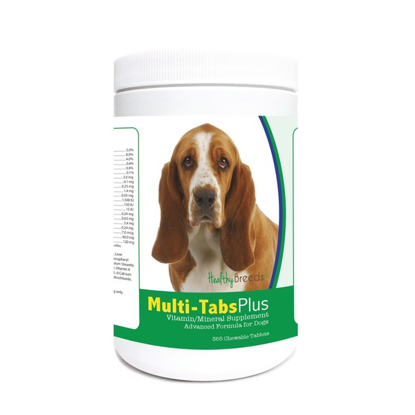 Healthy Breeds Basset Hound Multi-Tabs Plus Chewable Tablets 365 Count