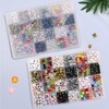 PHOGARY Children's Alphabet Beads Set (800 Pieces), Beads Letters DIY
