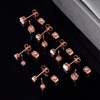 Juego de 6 pares de aretes de tuerca, aretes de