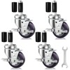 OK5STAR 3 Inch Expanding Stem Caster Wheels Set of 4