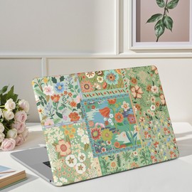 iLeadon Compatible with MacBook Air M4 Case, 2025 2024 2023 Release A3241 A3114 A2941 M4 M3 M2, Plastic Hard Shell Cases+Keyboard Cover, MacBook Air 15 inch Case Protective Cute (Green)