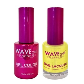 WAVEGEL Soak-Off Gel & Nail Lacquer Matching Duo Set - Princess Collection - #52 Sunlight Window I 0.5 Oz