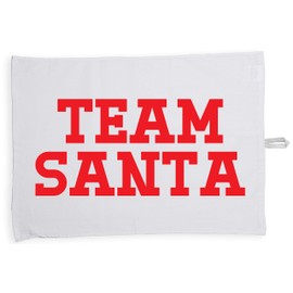 Hippowarehouse Team Santa Tea Towel Eco Printed Dish Cloth Kitchen accessory 50cmx70cm 100% Cotton
