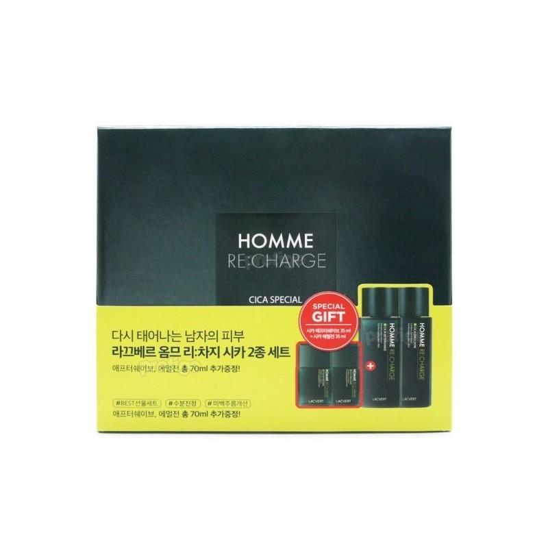 Lacvert Homme Recharge Cica 2-piece special set / 라끄베르 옴므