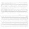 Removable Stickers - 12" Rulers for School, White Rulers with