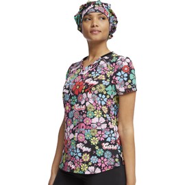 Dickies Men & Women Bouffant Scrubs Hat DK514, One Size, Love Hope Heal