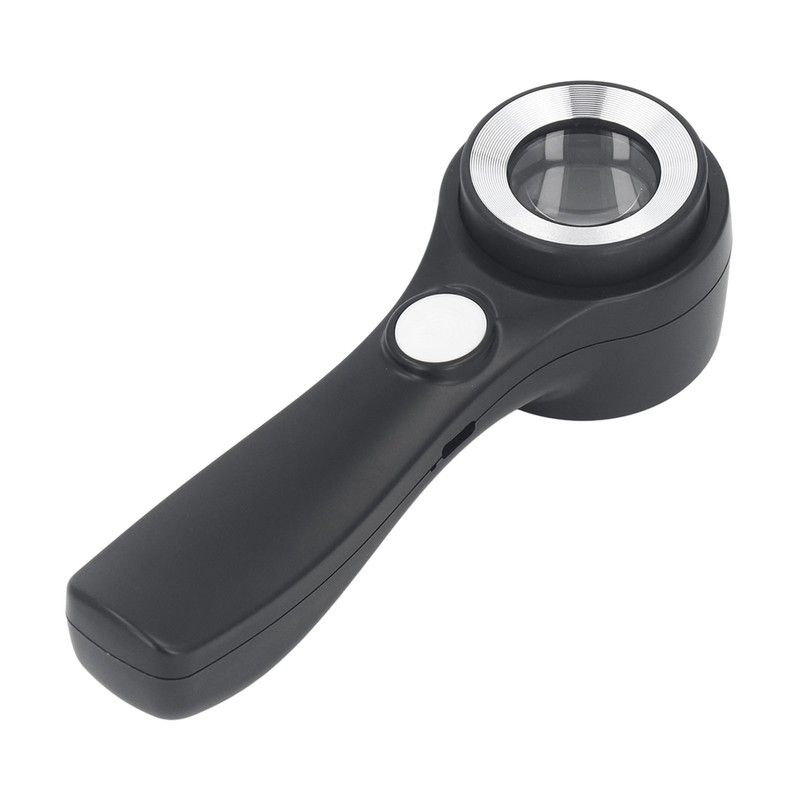 Magnifying Glass Handheld 60X Illuminated Magnifier USB Rechargeable LED Magnifying