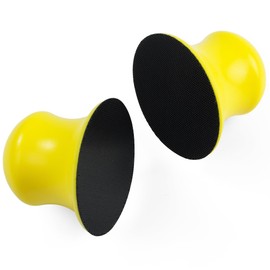 S SATC 2 PCS Sanding Blocks 3” Round Hook and Loop Sanding Block for Wood Furniture Restoration Home Arts and Crafts