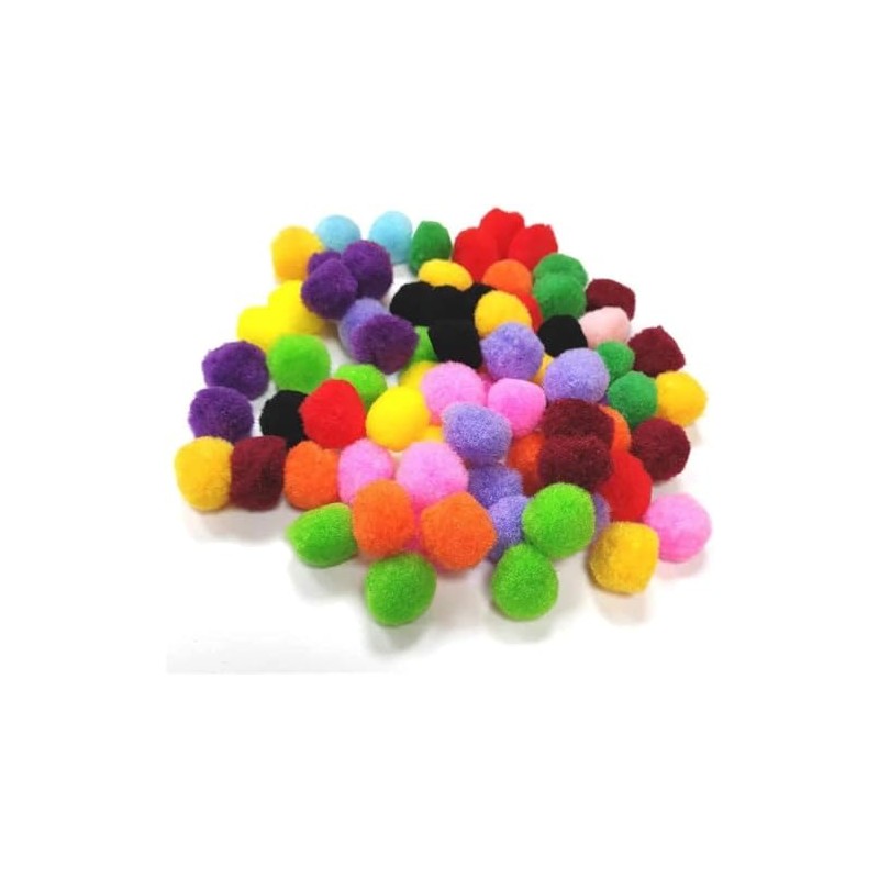 arkCRAFT Pom-Poms for Crafts 25mm - ASST( PK-100 )
