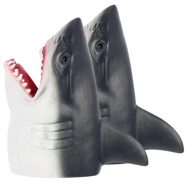 SAFIGLE 2pcs Shark Puppet Shark Hand Puppets Role Play Shark