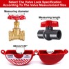 ZHMEINA Gate Valve Lockout with Safety Padlock, 1 Set Hose