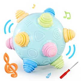 VANLINNY Baby Toy-Bumble Ball for Babies,Toddlers Toy Ball Dancing Bumpy & Interactive Sounds Crawl, Best Bouncing Sensory Learning Gift for 3+ Year Old Boys&Girls.