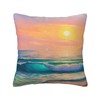 VARUN Landscape Blue Waves Beach Sunset Pillowcases Nature Ocean Seaside