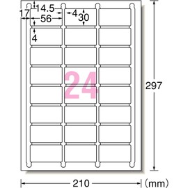 A-One 72424 Label Stickers, 24 Labels per Sheet, 22 Sheets