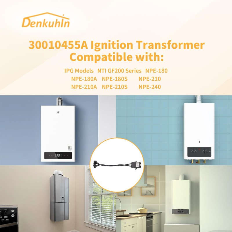 Denkuhin 30010455A Ignition Transformer for Navien Tankless Water Heater NPE