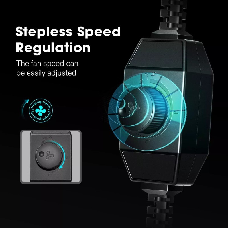 VIVOSUN 6" 390CFM Inline Duct Fan Speed Control Ventilation HVAC