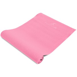 ProsourceFit Original Yoga Exercise Mat ¼” (6mm) Thick for Comfort and Stability with Carrying Straps, Non Slip
