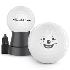 Golf Ball Stamper with Refillable Permanent Ink - Golf Ball Stamp Marker to Identify Golf Balls - Golfing Accessories Reusable Golf Ball Marking Tool Great Gifts for Men and Women Golfers