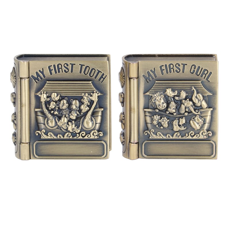 Tooth Keepsake Box Exquisite Polishing Process Engraving Pattern Durable Metal