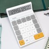 12-Digit LCD Desktop Calculator - Portable Handheld Basic Office Calculator