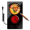 Gveyajo 2 Electric Burner Cooktop, 12 Inch Portable Plug in