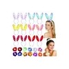 24 Pzas Diadema Orejas Peluche Conejo Led Luz