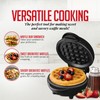 OVENTE Mini Waffle Maker Machine, 4-Inch Chaffle Mold with Non-Stick