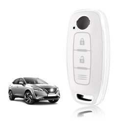TOOMUME Car Key Cover TPU, Car Key Case Fit for Nissan Qashqai J12 Juke F16 X Trail T33 Airya B6 B8 B9 Micra Altima Teana Murano Kicks, Protective Key Fob Cover Key Fob Case - Three Lines