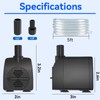 Submersible Pump 200GPH with AUTO-Shut-Off 5.2ft High Lift for Fountains,