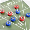 Outanaya 32pcs Shuffleboard Game Accessories Set Includes Rolling Beads Balls