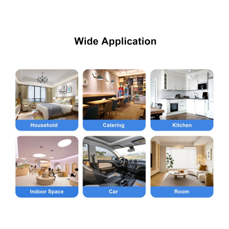 Air Quality Detector with Alarm CO Gas Monitor Multifunctional Temperature
