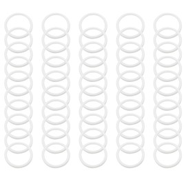50 Pack Plastic Rings Hoops for Crafts, 3 Inch Dream Catcher Rings, Macrame Hoops Ring, Floral Round Ring Hoop, Wreaths Craft Hoops for DIY Hanging Craft Home Car Wedding Decorations