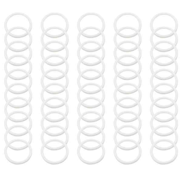 50 Pack Plastic Rings Hoops for Crafts, 3 Inch Dream