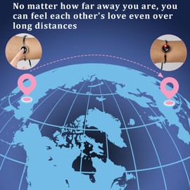 INOWL Long Distance Touch Bracelets, Light up for Love Couples, Send SOS SMS, Relationship Bracelets