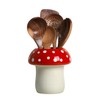 Bicuzat Mushroom Shaped Ceramic Kitchen Utensil Holder, Large Cooking Utensil