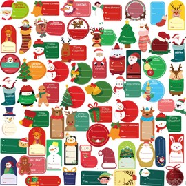 432pcs Christmas Gift Tags Stickers Christmas Gift Tags Self Adhesive Stickers, Gift Tags for Christmas Presents Christmas to from Stickers for Gifts Tag Stickers