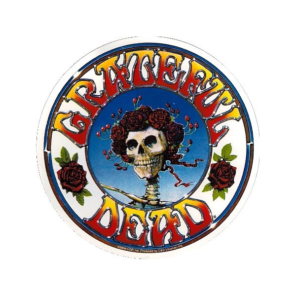 C&D Visionary Grateful Dead - Skull & Roses Sticker