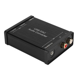 Digital DAC Audio Adapter, 192KHz Digital Analog Audio Converter with Coaxial/Optical/Stereo, USB DAC Audio Sound Card for Desktop PC, Game Consoles, TV Home Theater