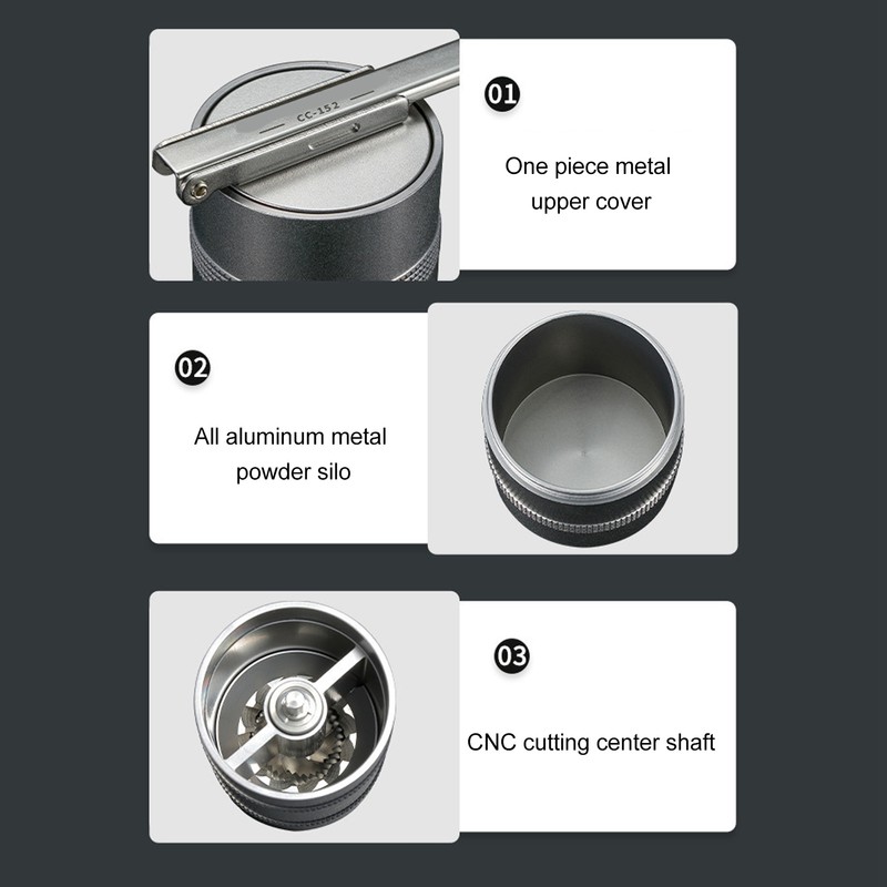 Manual Coffee Grinder with Stainless Steel Core Outdoor Camping Hand