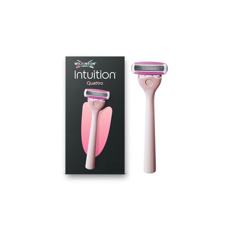 Wilkinson Sword Intuition Quattro Razors for Women, Handle Plus 1