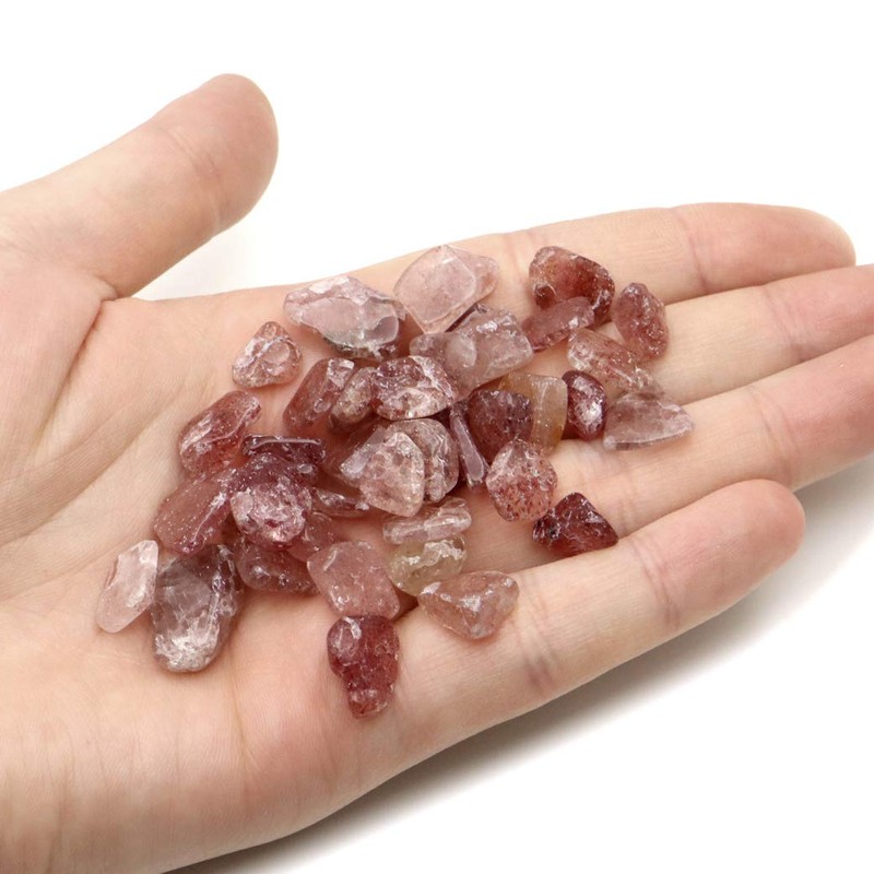 Gold Stone Rare Pink Epidote Pebbles 3.5 oz (100 g),