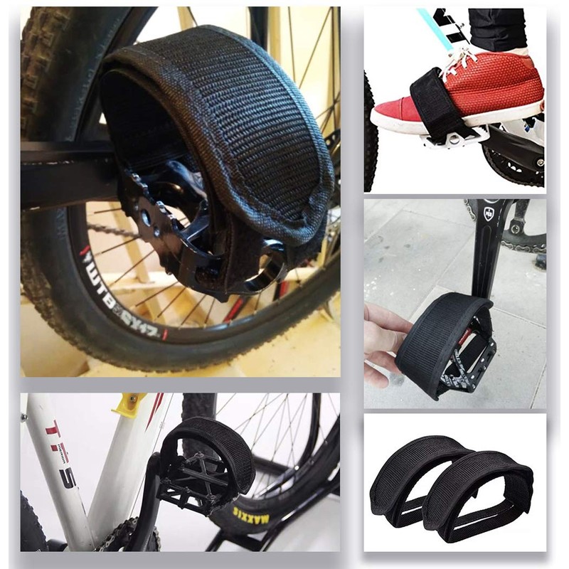 Tomato Palace Black Mountain Bike Pedal Straps, Toe Clip Strap
