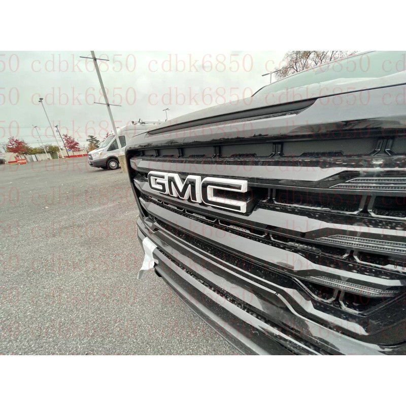 Auto Front Black White Emblem Overlay 2019-2022 GMC Sierra 1500