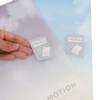 MOTiON [Pocket File] Hard Clear File with Pockets, 6 Pockets,