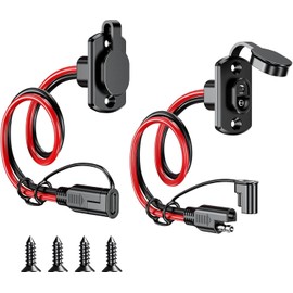 Kewig SAE Quick Connector Harness, SAE Adapter Male Plug to Female Socket Cable, 1FT 12AWG SAE Extension Cord [ 10 Pack ]