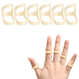 RonJea 6Pcs Oval Finger Splints, Trigger Finger Splint for Trigger/Mallet/Arthritis/Straightening, Finger Brace Support, Pack of 1 Size (#2)