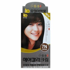 Ehyang Hair Dye Color Cream Ink Gray Gray Cover 7N Light Brown (WABB37D) - Basic Product / 에향 헤어염색약 칼라크림 먹물새치커버 7N 밝은갈색 (WABB37D) - 기본상품