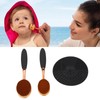 2pcs Sunscreen Applicator Brush Soft Fiber Hair Sunscreen Brush with